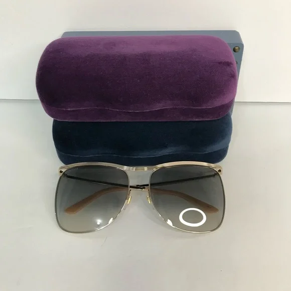 New Authentic Gucci Grey Square Ladies Sunglasses GG0820S  display picture 2